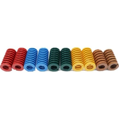 DuoWeiSi 3D Printer Parts 100pcs/lot M8*30 Mold spring 5 colors 65MN material Outer Diameter 8mm Length 30mm D8 spring