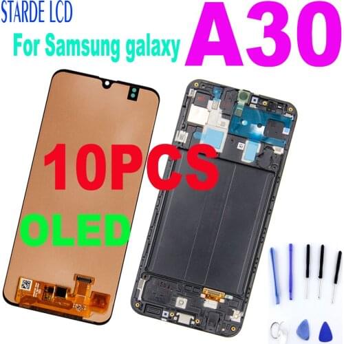 10PCS OLED LCD For Samsung galaxy A30 A305/DS A305F A305FD A305A Display Touch Screen Digitizer Assembly For Samsung A30 Lcd