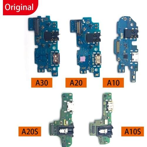 100% Original USB Charging Port Dock Connector Board With Microphone For Samsung A10 A10S A20S A20 A21 A30 A40 A50 A105FN M21