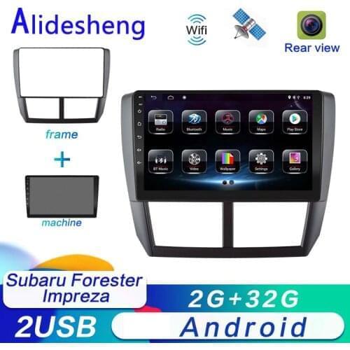 2 Din Android For Subaru Forester Impreza 2008 2009 2010 2011 2012 2013 android Car DVD Multimedia Player Stereo radio