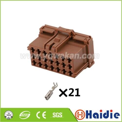 2sets auto 21pin plastic housing plug wire electric cable connector 8-968975-1