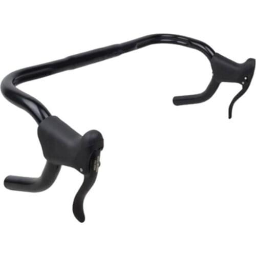 2Pcs Lightweight Aluminum Bicycle Brake Handle MTB Mountain Bike Cycling Brake Levers Front Rear Brake Levers Drop Handlebar Set