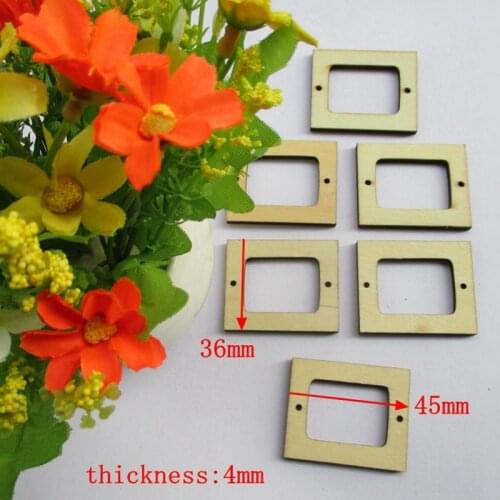 30pcs/set wholesale high quality pendant die cutting Angle wooden Christmas decorations Wedding decoration 45*36mm 1180