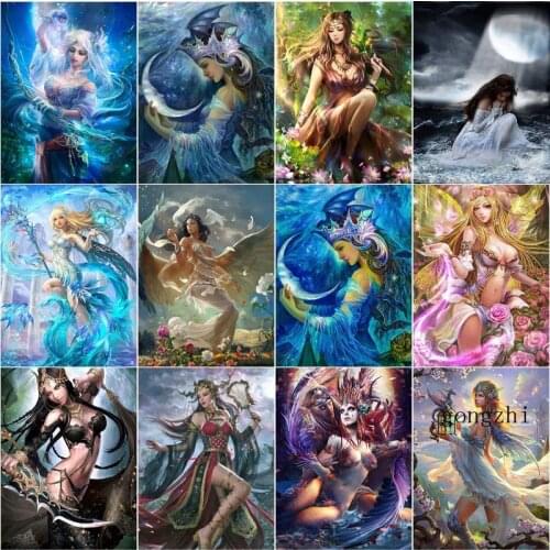 5D Diy Diamond Painting Fantasy Angel Embroidery Full Round Square Drill Rhinestones Cross Stitch Kit Mosaic Picture Home Decor
