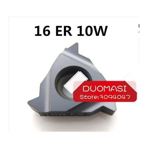 Free Shipping 10 Pcs 16 ER 10 W cnc inserts threading indexable carbide inserts Threading Tool