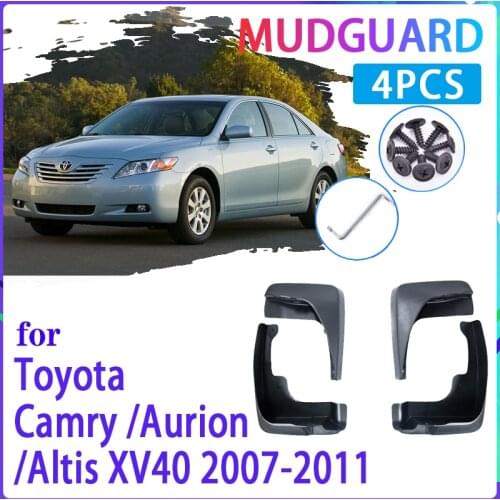 Car Mud Flaps for Toyota Camry XV40 Aurion Altis 2007 2008 2009 2010 2011 Mudguard Splash Guard Fender Mudflaps Auto Accessories