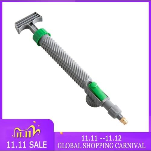 Household High Pressure Air Pump Manual Sprayer Plastic Garden Trolley Adjustable Nozzle Watering Spray Sprayer Head with Joint