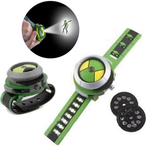 Hot Sale Ben 10 Omnitrix Watch 30 Patterns Kids Projector Watch Japan Genuine Ben 10 Watch Toy Ben10 Projector Medium Support