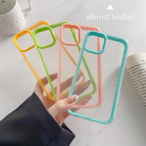 Three In One Solid Tpu Phone Case for Iphone 12 Pro Max Xs Xsmax 7 8 Plus Candy Color Tpu Back Cover for Iphone 11 Pro Max Xr