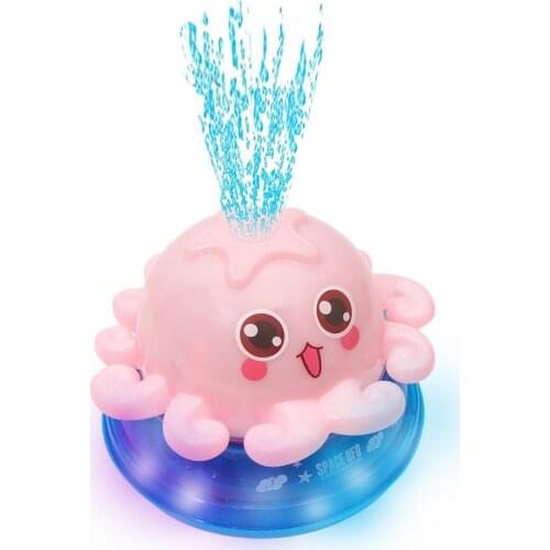 Bath Toys Spray Water Light Music Rotate Ball Kid Toys for Baby Toddler Bathroom Summer Play Water