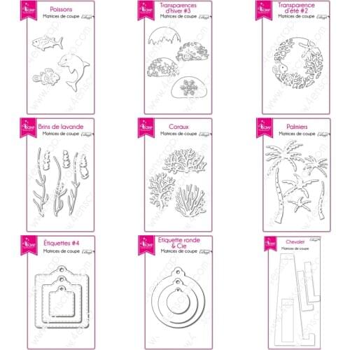 2021 AliliArts Metal Cutting Dies Fish & Tree diy Scrapbooking Photo Album Decorative Embossing PaperCard Crafts Die