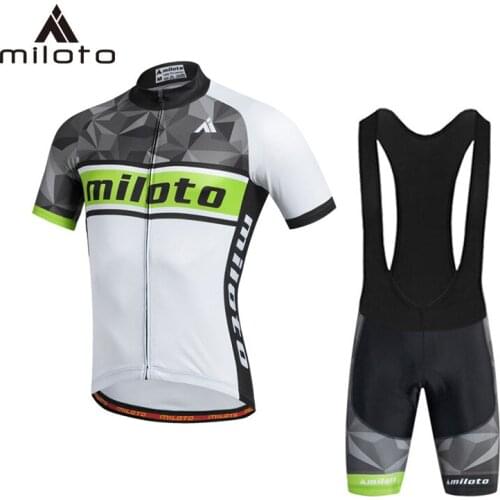 MILOTO Men Cycling Jersey set 2019 ropa ciclismo hombre MTB Maillot Cycling/Summer Road Bike Wear Clothes Cycling clothing