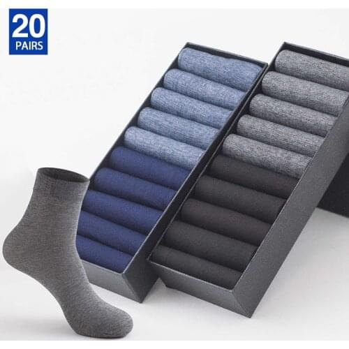 10 Pairs Men Ultra-thin Summer Socks High Quality Business Socks Fashion Casual Breathable Thin Bamboo Male Cool Socks Meias