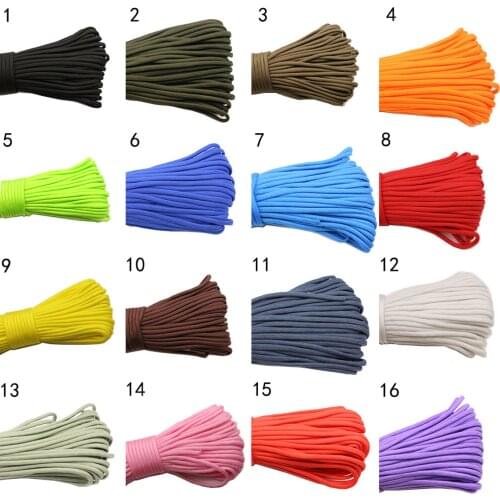 550 Paracord Parachute Cord Lanyard Tent Rope Camping Climbing Rope 7 Core Outdoor Survival kit Wholesale 100m