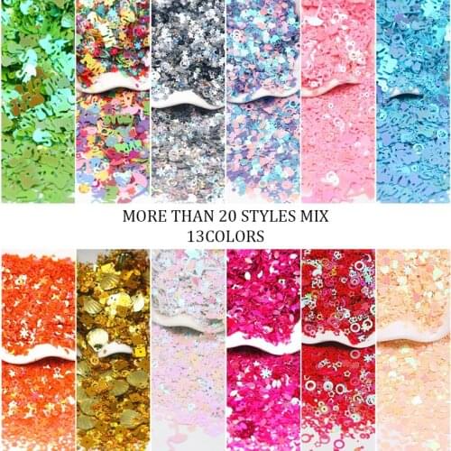 Paillettes Nail Sequins Mixed Star Heart Plum Flakes Flower Sequins for Nails Art Manicure Wedding Decor Confetti Accessories