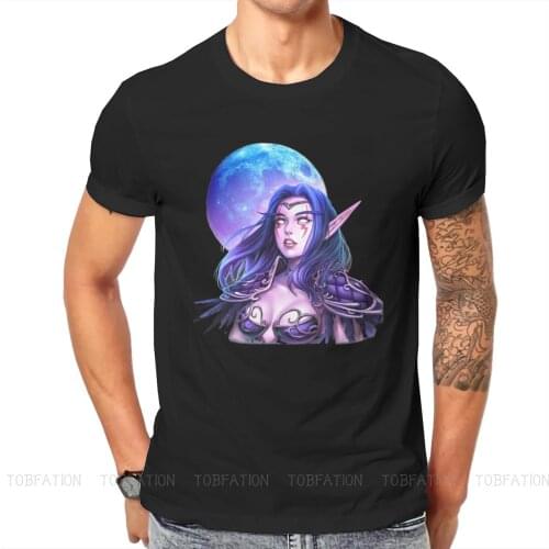 Hunter Night Elf Casual TShirt World of Warcraft Creative Tops Comfortable T Shirt Male Short Sleeve Gift Clothes
