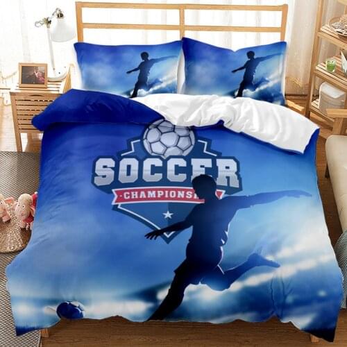 Luxury Basketball Color Football Printing Bedding Set for Extra Large Quilt Cover Pillowcase Sports Duvet Cover Bohemian Bedding