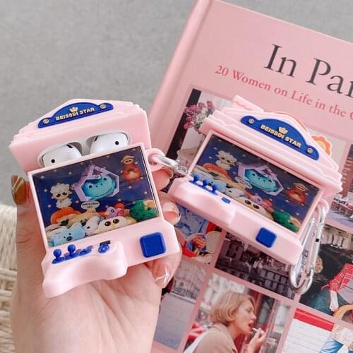 Silica Game Console Case for Airpods 1 2 Cartoon Cute Case for Apple Airpods Pro Wireless Earphone Cover Chaging Box