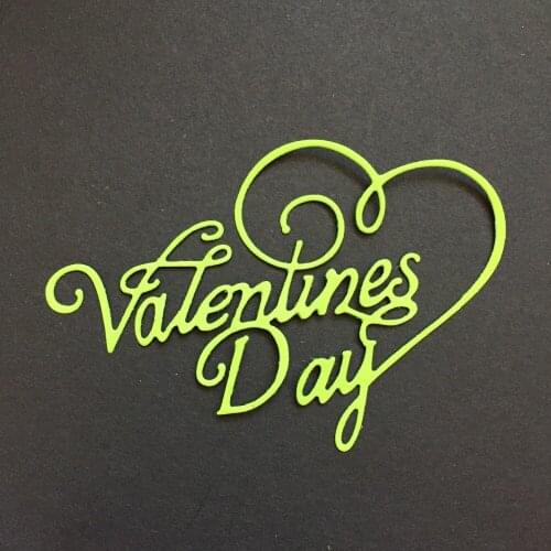 Valentine words thin metal die scrapbooking sm990051B, 80mm