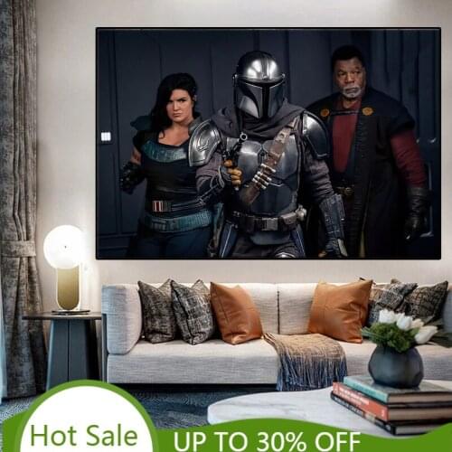 Disney Mandalorian TV Series Anime Poster Canvas Paintings Science Fiction Classic Art Wall Decor Print Picture for Home Decor