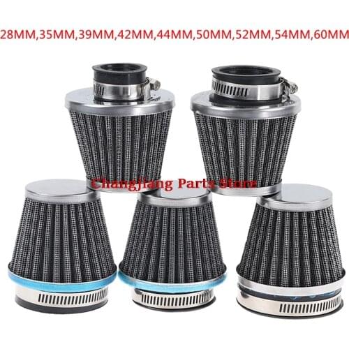1PC Universal Motorcycle Air Filter element Auto Mushroom Head Pod Cleaner Double Foam Filter 28/35/39/42/44/48/50/52/54/60mm