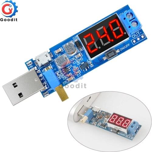 DC-DC 5V to 3.5V / 12V USB Step UP Step Down Power Supply Module Adjustable Boost Buck Converter Out DC 1.2V-24V XY-UP