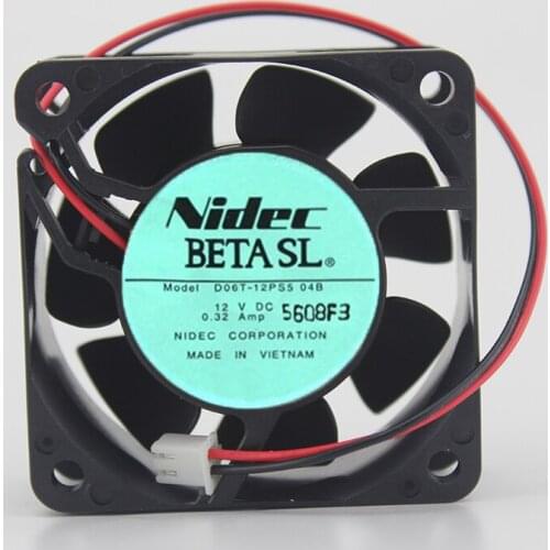 Original D06T-12PS5-04B 12V 0.32A 6025 6cm Cooling fan
