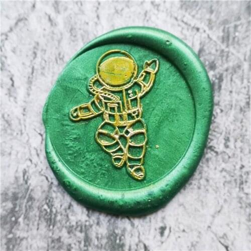 Planet wax stamp astronaut Wax Seal Stamp,creative wedding wax stamp set,diy sealing wax stamp
