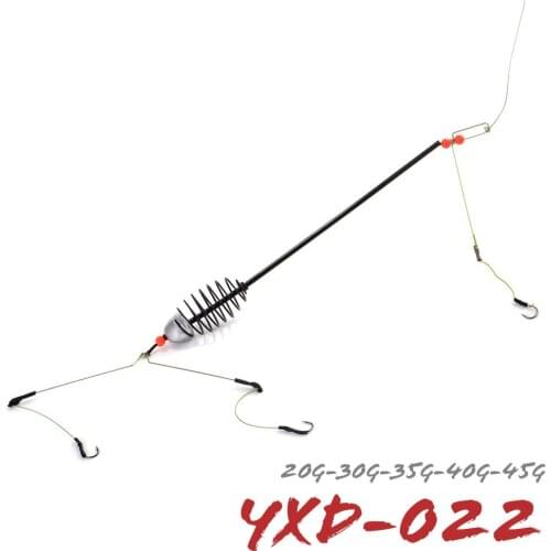 High Carbon Hook 20g-45g Bait Cage Fishing Feeder Fishing Group Cage Barbed Carp Bait Hook Artificial