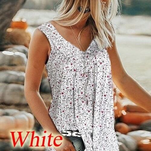 Large Size 7XL Shirt Floral Print Women T Shirt 2021 Summer Sexy Tank Tees Top Sleeveless Loose Plus Size Casual Female T shirt
