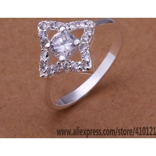 R194 Lucky Silver Color Rings For Women Fashion Jewelry Women Accessories Free Shipping Fashion Rings /dwdamnka Eqzaniga