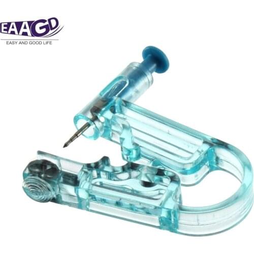 2Set Ear Piercing Gun Ear Studs Piercer Healthy Safety Asepsis Disposable Unit Painless with Alcohol Packs Piercing Tool