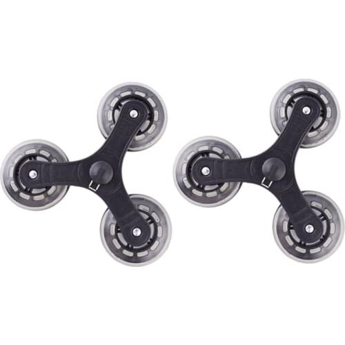 2Pcs/Set Black Shopping Cart Trolley Caster Luggage Suitcase Roller Replacement Wheel Pulley Sliding Roller Wheel Accessories