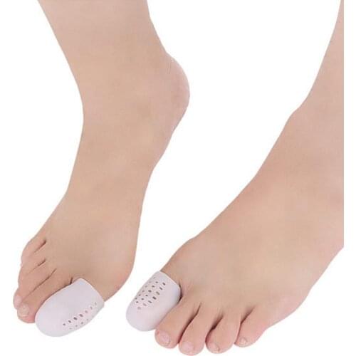 50% Hot Sale 2Pcs Anti-Grinding Big Toe Protector Case Cover Separator Foot Care with Hole