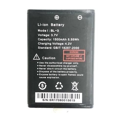 2020 Baofeng UV-3R Battery 1500mAh Long standy for Baofeng 3R Radios Accessories Extra Battery Model BL-3