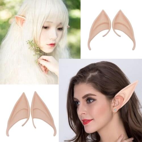 Anime Cosplay Angel Elf Ears Latex Ears for Fairy Cosplay Costum Accessories Halloween Party Fairy Cosplay Costume Decoration