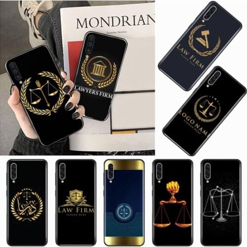 Lawyer Judge design pattern Phone Case For Samsung galaxy S 9 10 20 A 10 21 30 31 40 50 51 71 s note 20 j 4 2018 plus