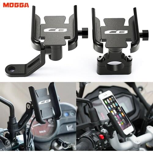 For Honda CB125R CB 150R 190R 300R CB250R CB400 CB500X CB500R CB650F CB1100 Handlebar Mobile Cell Phone Holder GPS Stand Bracket