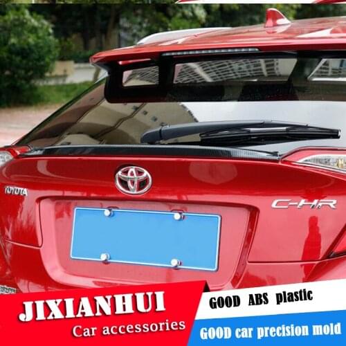 For CHR C-HR Roof Spoiler 2018-2019 Toyota CHR C-HR Roof Spoiler DYTF ABS Material Car Rear Wing Primer Color Rear Spoiler