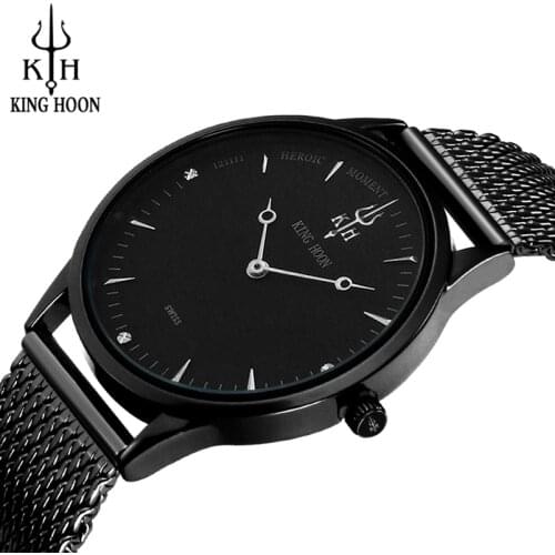 KING HOON Mens Gold Watch