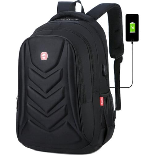 Men Multifunctional School Bag Backpack EVA Protect Shell 15 Inch Laptop Bag USB Notebook Travel Backpack For Male Female Women
