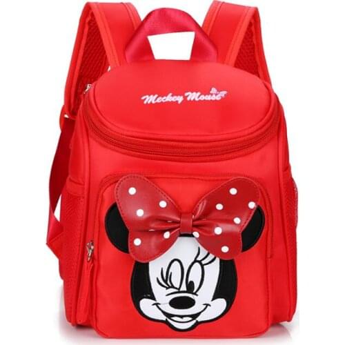 Disney Baby Girls Boys Cartoon Backpack Fashion Small Schoolbag For Kindergarten Frozen Minnie Mouse Spider-Man Children bags