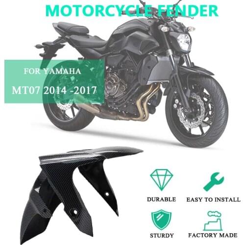 Motorcycle For Yamaha MT-07 MT07 2014-2017 2016 Motorcycle ABS Plastic Carbon Fiber Front Fender Splash Guard Front Wing Panel