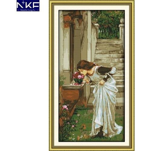 NKF Backyard Cross Stitching DIY Kits Needlework Cross Stitch Kits for Embroidery Home Decoration Cross-stitch Set Embroidery
