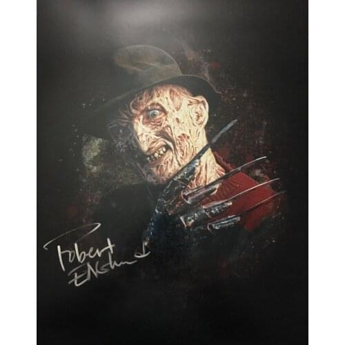 Robert Englund Signed Art Film Print Silk Poster Home Wall Decor 24x36inch