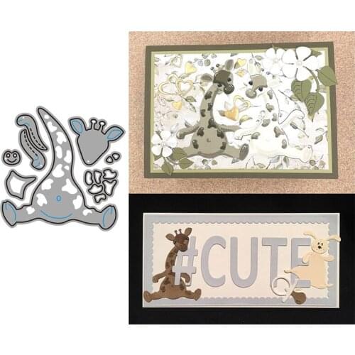 Giraffe New 2021 Metal Cutting Dies for Scrapbooking Mold Cut Stencil Handmade Tools DIY Card Make Mould Model Craft Decoration