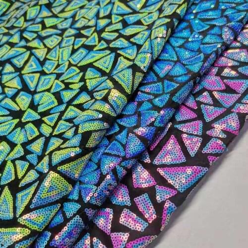 New Stylish Sequins Fabric Gown Dress Skirt Mask Cap Costume Material Bling Sewing Tissue