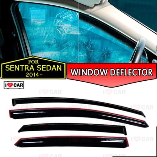 Window deflector for Nissan Sentra Sedan 2014- car window deflector wind guard vent sun rain visor cover car decor