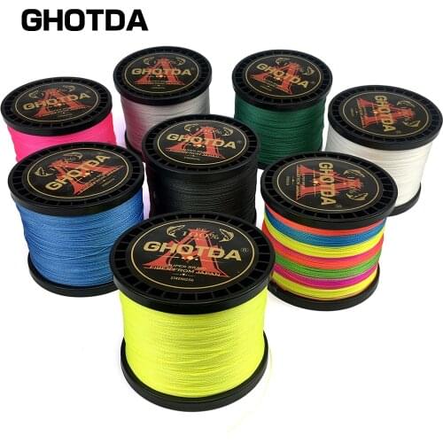 GHOTDA 8 Braided Fishing Line 1000M 500M 300M 100M 0.14mm-0.57mm 18-96LB Japan PE braided line Floating Line