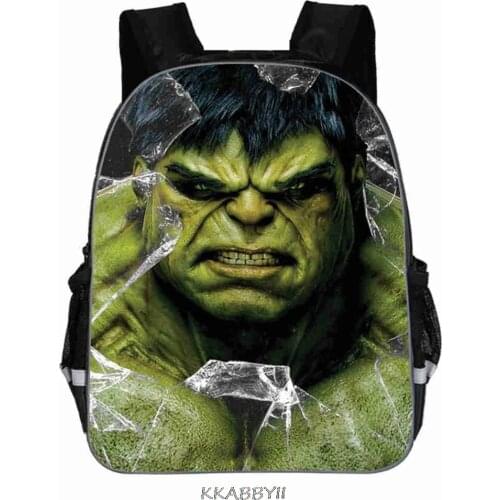 Hot HULK Backpack Children School Bag Kids Cartoon SuperHero Toddler Anime Rucksack